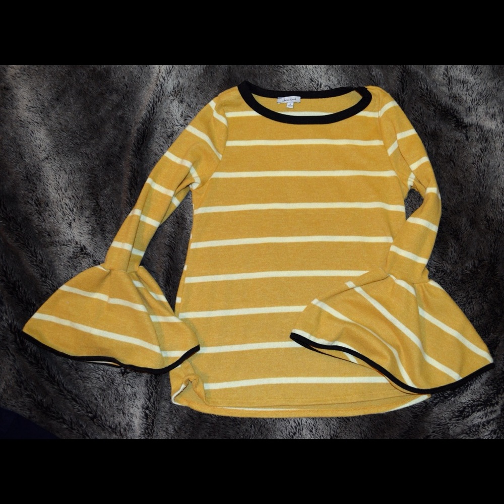 SOLD! White Birch Bell Sleeve Top